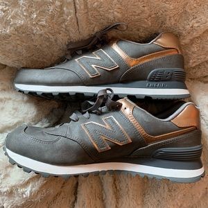 Gray and Rose Gold New Balance
